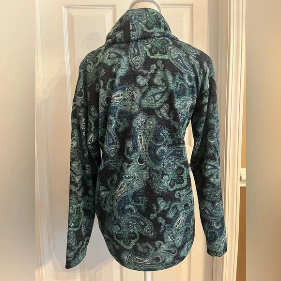 Jones New York 2pc Set Signature Paisley turtleneck with Cardigan size S. NWT - Picture 8 of 16